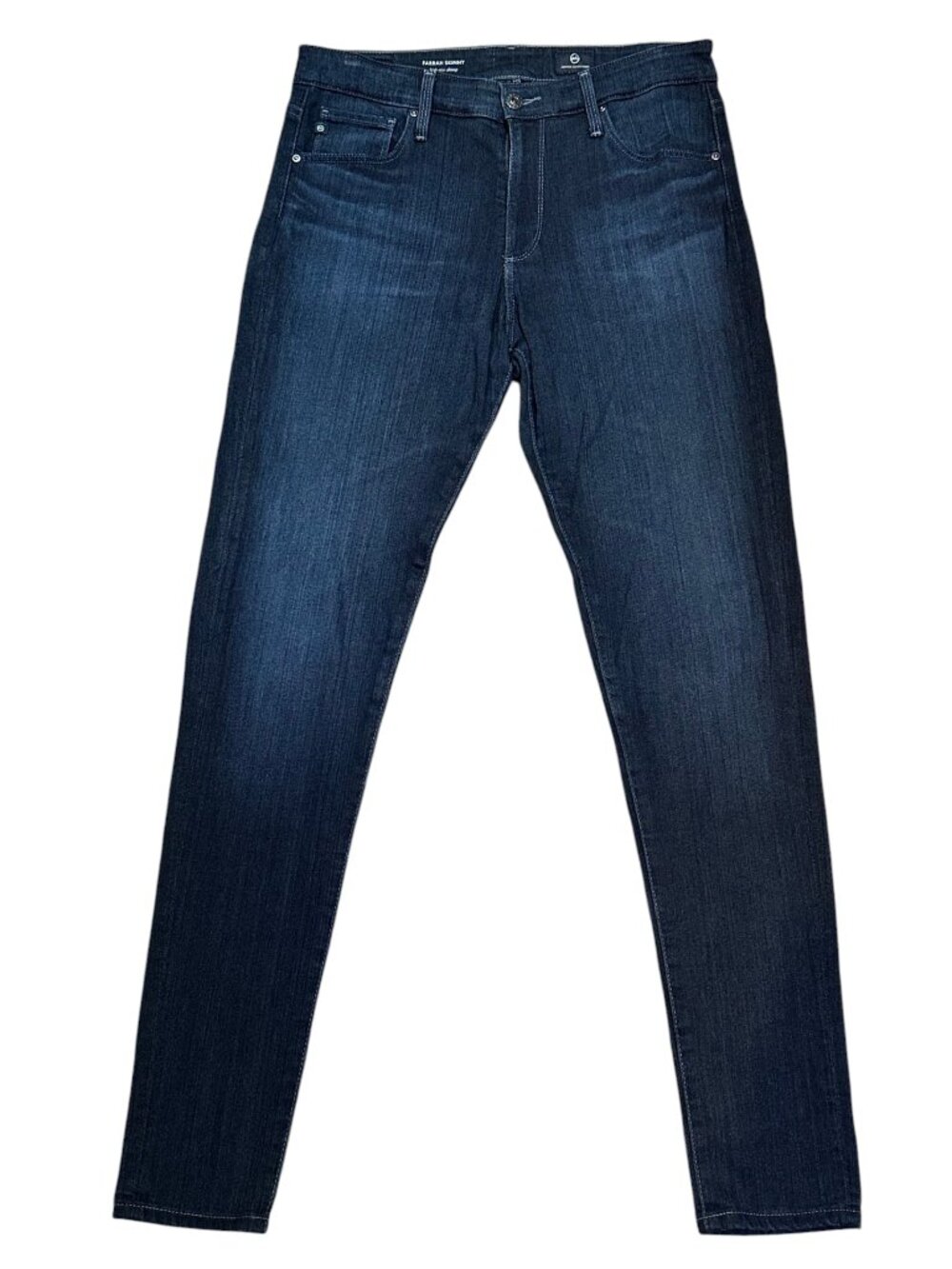 AG Adriano Goldschmied Farrah Skinny High Rise Dark Wash Stretch Denim Jeans 29R